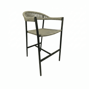 Prague ( outdoor ) bar stools with green wicker and armrests