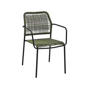 Harper hospitality budget (outdoor) stacking chairs green with arms