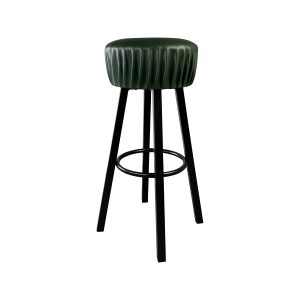 Industrial pub bar stools in darkgreen