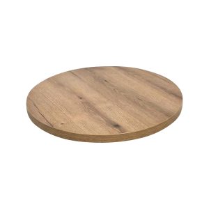 Super-Seat | Castle oak table top 67x67cm Oak melamine table with natural wood grain, light brown and square on white background. | Hospitality Furniture