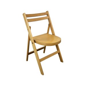 Skara vintage wooden ( patio ) folding chairs brown