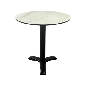 Hospitality ( outdoor ) tables HPL white marble round 70cm